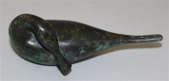 § Guy Taplin (b.1939) Miniature preening pintail, 1997 3.5in.